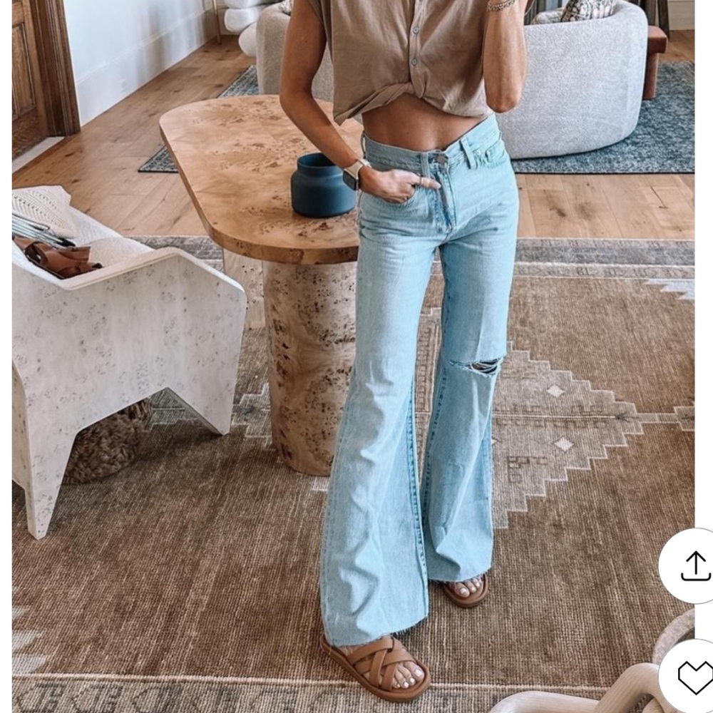 Madewell baggy flare jeans